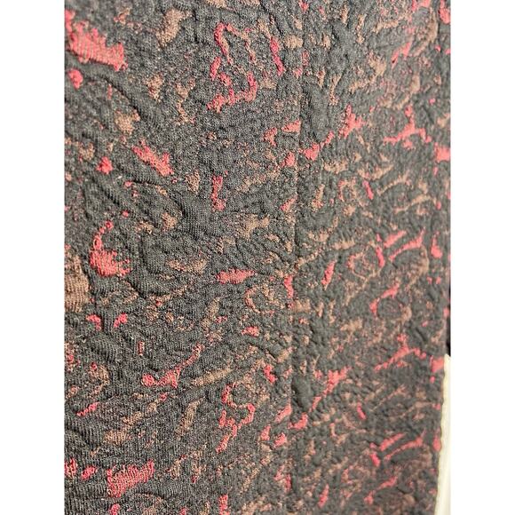 Free People Sunset Puff Sleeve Mini Dress Square Neck Black Combo Size Large - Picture 9 of 12